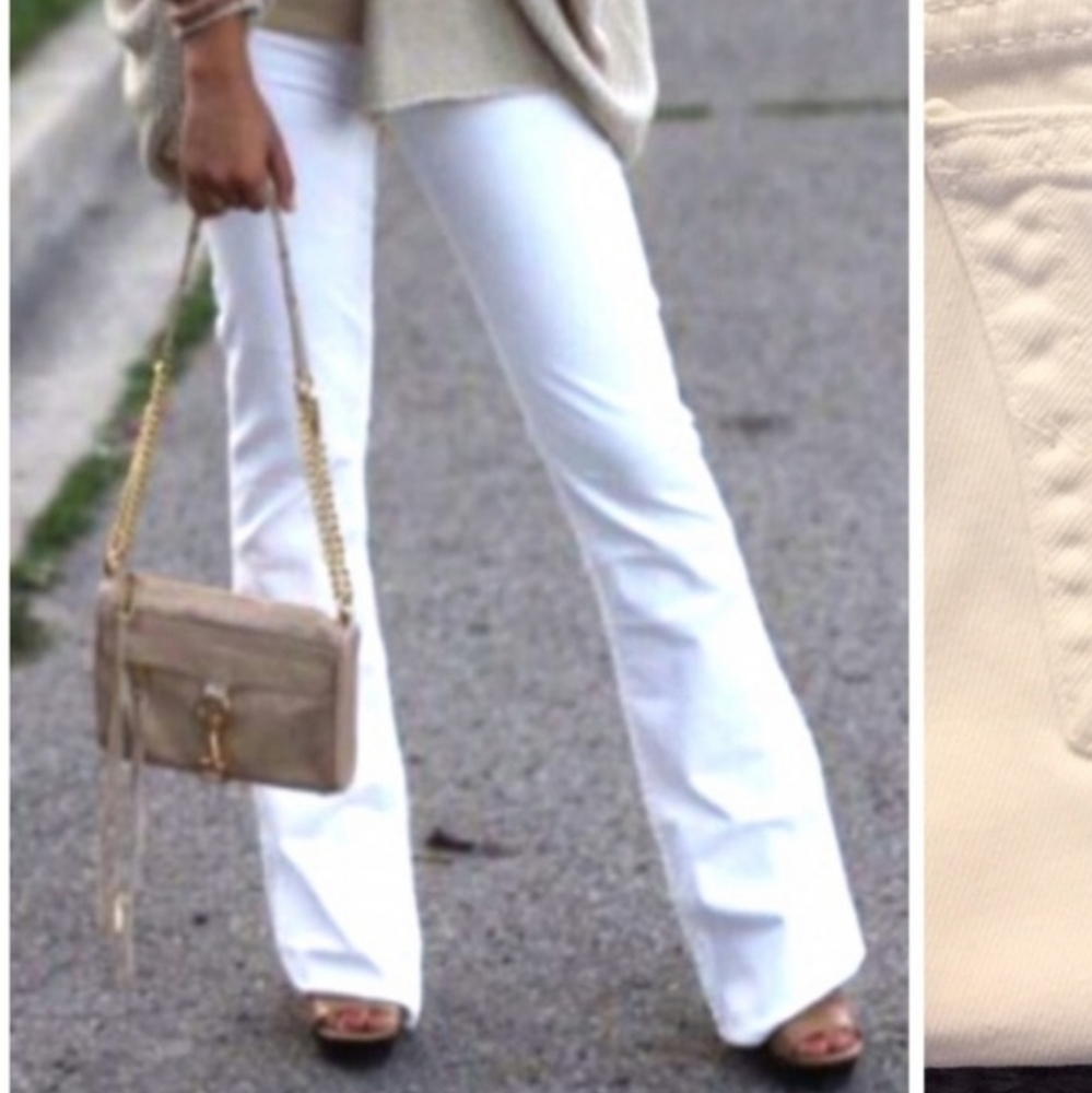AG White Bell bottom Jean's sz 28R